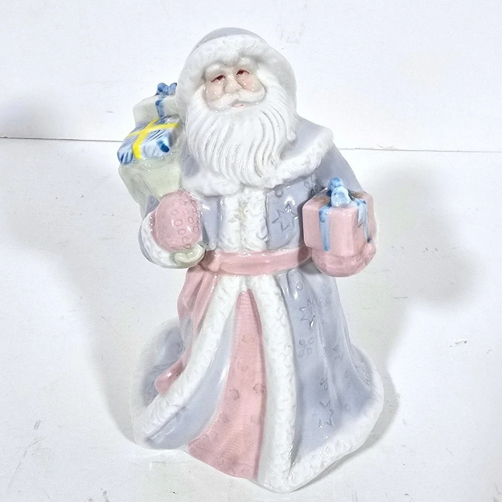Dan Dee Santa Claus Ceramic Figurine Christmas Decor Pastel Victorian Kmart - Picture 1 of 7